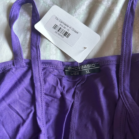 Purple Flowy Tank Top - Extra Large - Picture 2 of 3